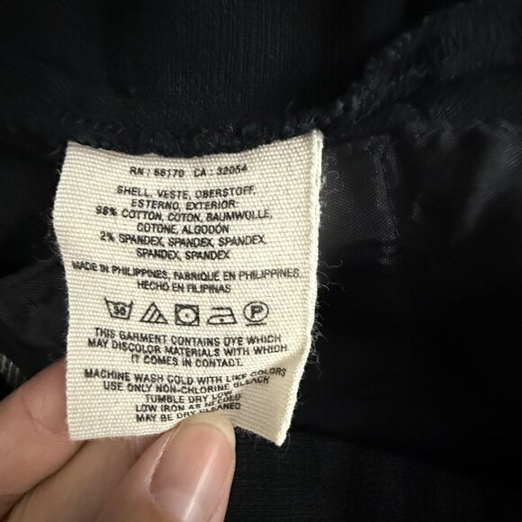 Anthropologie Cartonnier Pants Women's 14 Black Slim Ankle Cigarette Pockets - Picture 9 of 16